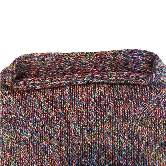 Liz Claiborne Women’s Multicolored Mock Turtle Neck Sweater - Picture 4 of 16